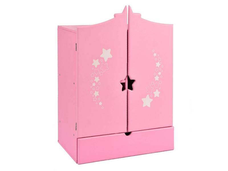 Донецк игрушка оптом Шкаф (дерево) с дизайнерским звёздным принтом 74219