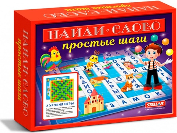 Донецк игрушка оптом Настольная игра "Найди слово. Простые шаги"