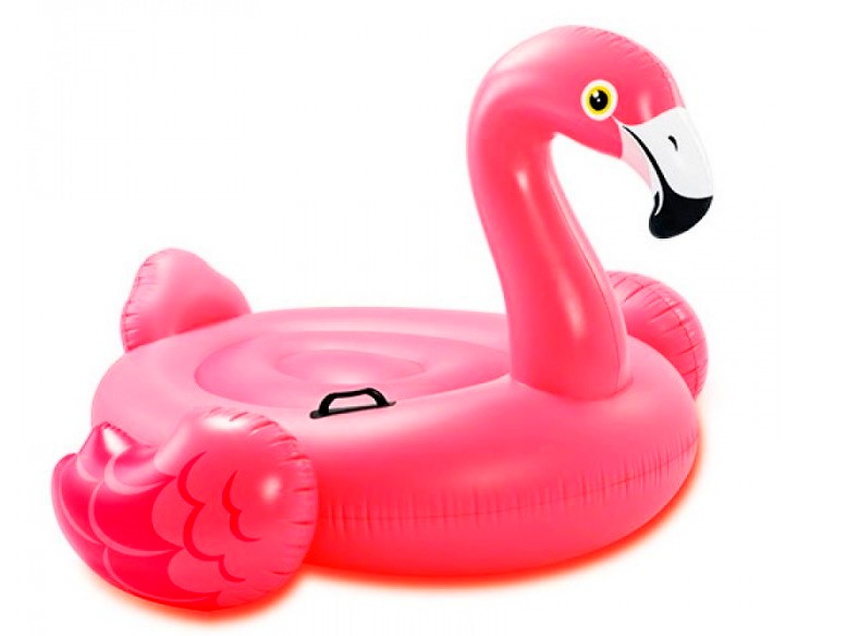 Надувной плотик "Фламинго" 142*137*97см 57558NP
