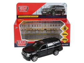 Технопарк. Машина «CHEVROLET TAHOE» металл. инерц. 12 см (открыв. двери, багажник) черный доставка оптом в Донецк