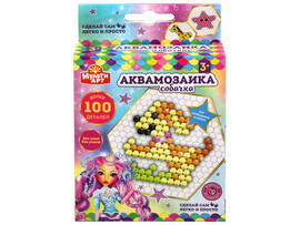 Набор Аквамозаика "Собачка" 100 бусин. 100-AQUAMOS-10