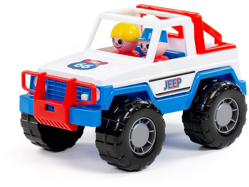 Автомобиль-джип "Сафари" 24 см (бело-синий)