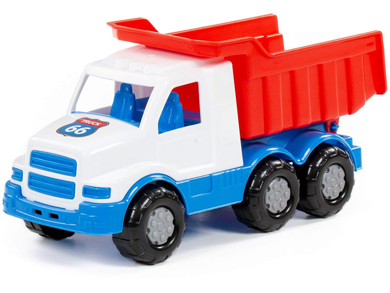 "Гоша", автомобиль-самосвал 27 см (бело-синий)