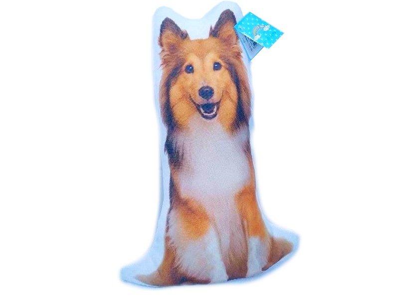 Донецк игрушка оптом Подушка-игрушка Собака Колли 34см FPА-204