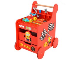 Автомастерская на колесах деревянная 3 в 1 с набором инструментов «Пит-стоп» доставка оптом в Донецк