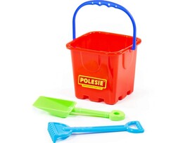 Набор №62: ведро-крепость малое, лопатка малая №3, грабельки малые №3 доставка оптом в Донецк