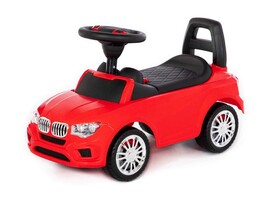 Каталка-автомобиль "SuperCar" №5 со звуковым сигналом красная доставка оптом в Донецк