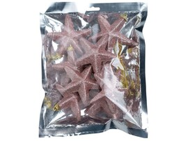 Подвесное украш. "Розовые звезды" 8 см, 8 шт., пенополист. Арт. 87172