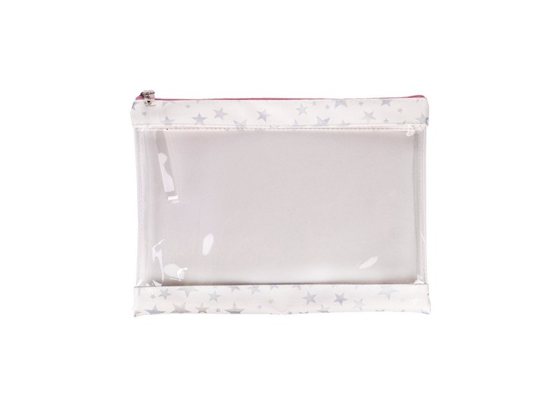 Донецк игрушка оптом Папка для тетрадей А4+А5 БЕЛАЯ (ПВХ, молния сверху) ПТ-5900