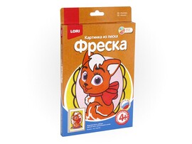 Фреска.Картина из песка "Кошечка"