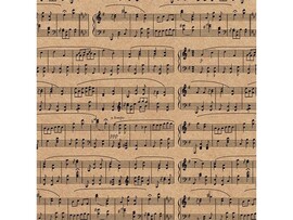 Упаковочная бумага крафт «НОТЫ» 70*100см (10 листов в рулоне) УБ-2170 доставка оптом в Донецк