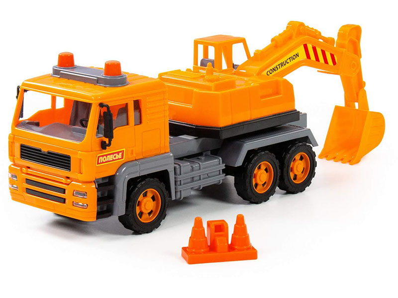 "Алмаз", автомобиль-экскаватор инерционный (в сеточке)