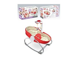 Люлька для новорожденных 3 в 1 на бат. (свет, звук, вибро, мобиль) max 18 кг. в кор. 68149 доставка оптом в Донецк
