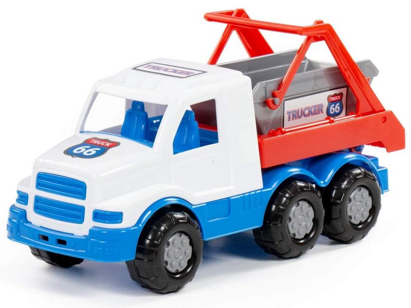 Донецк игрушка оптом Автомобиль коммунальная спецмашина "Гоша" бело-синяя