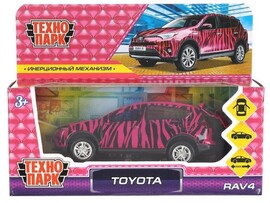 Технопарк. Машина "TOYOTA RAV4" металл. инерц. 12 см (открыв. двери, багажник) для девочек доставка оптом в Донецк