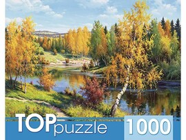 TOPpuzzle. Пазлы 1000 эл. И. Прищепа. Золотая осень. РУКТП1000-1059