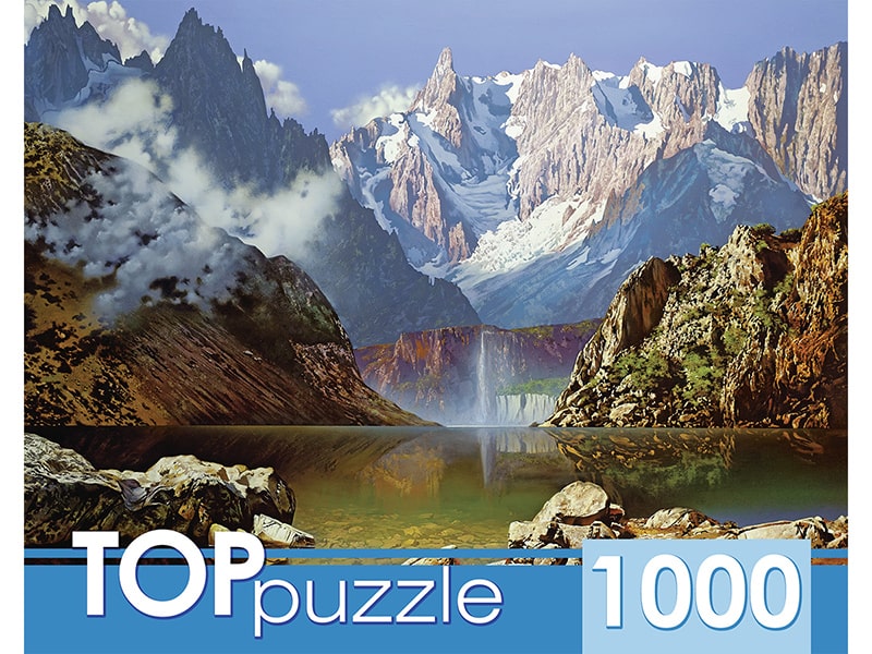 TOPpuzzle. Пазлы 1000 эл. А. Головин. Горное озеро. РУКТП1000-1058