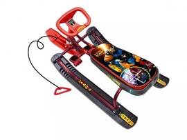 Снегокат "Тимка спорт 2" 49*110*42 см робот, бордовый ТС2/Р2 доставка оптом в Донецк