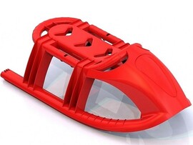 Салазки без спинки Снежинка 70*37*30 см 276 доставка оптом в Донецк