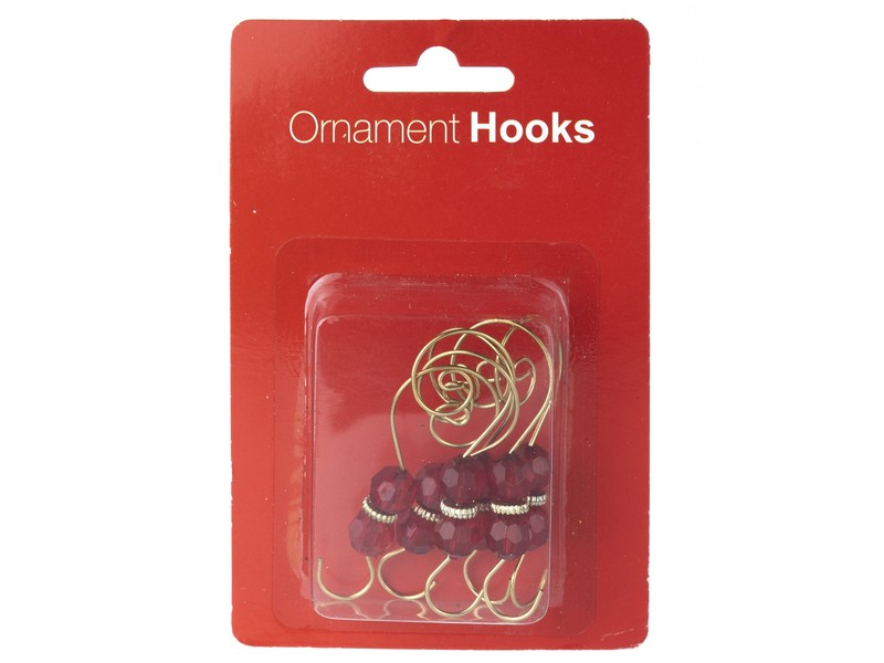 Донецк игрушка оптом Крючки ЗОЛОТИСТЫЕ с бусинами из стальной проволоки 7,8 см (6шт/уп) 87168