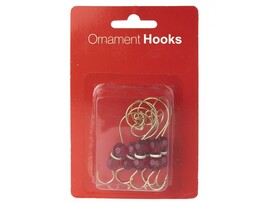 Крючки ЗОЛОТИСТЫЕ с бусинами из стальной проволоки 7,8 см (6шт/уп) 87168 доставка оптом в Донецк