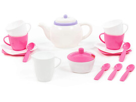 Набор детской посуды "Алиса" на 4 персоны (18 элементов) (в сеточке)