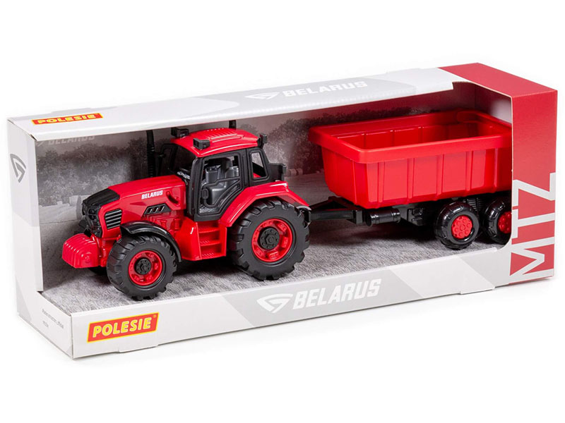 Трактор BELARUS с прицепом 39 см