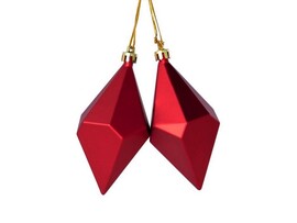 Набор подвесок РОМБ В КРАСНОМ 11 см (2шт/уп) 87027 доставка оптом в Донецк