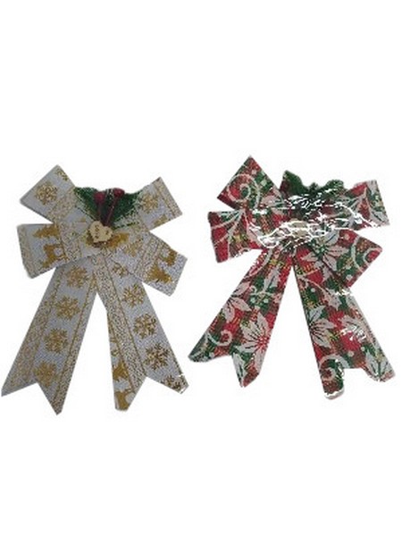 Донецк игрушка оптом Елочный бант «Новогодний» 20 см НУ-2110