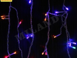 Гирлянда ЗАНАВЕС 1.4*1.4 м, 80 разноцветных ламп, прозрачная нить, 8 режимов НУ-4630 доставка оптом в Донецк