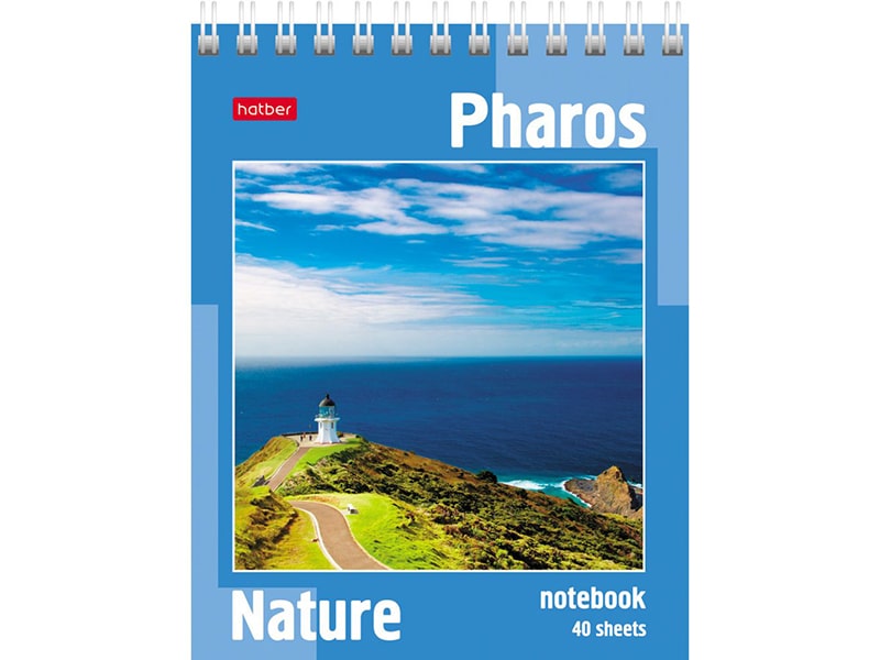 Блокнот А6 40 л. Пейзажи, клетка, гребень