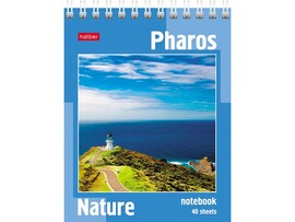 Блокнот А6 40 л. Пейзажи, клетка, гребень