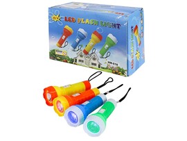 Фонарик из пластика,24 шт в ш/б, цвет микс (Арт. Z028)