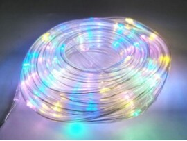 Гирлянда дюралайт 8 м, 80 разноцветных ламп, 8 режимов на бат. НУ-3671 доставка оптом в Донецк