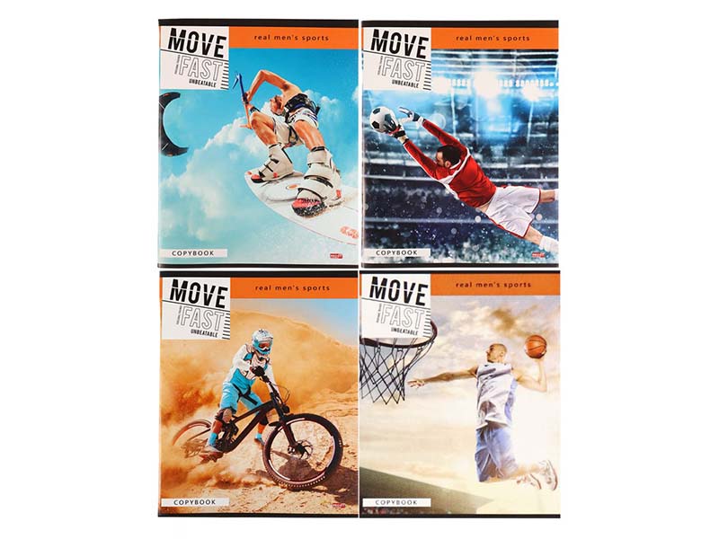 Тетрадь А5 96л Захватывающий спорт, клетка, обл. мел.картон