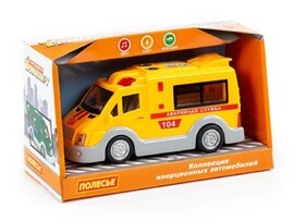 Автомобиль инерц. "Аварийная служба" (свет, звук) в коробке доставка оптом в Донецк