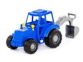 Трактор "Мастер" с лопатой синий в сеточке доставка оптом в Донецк