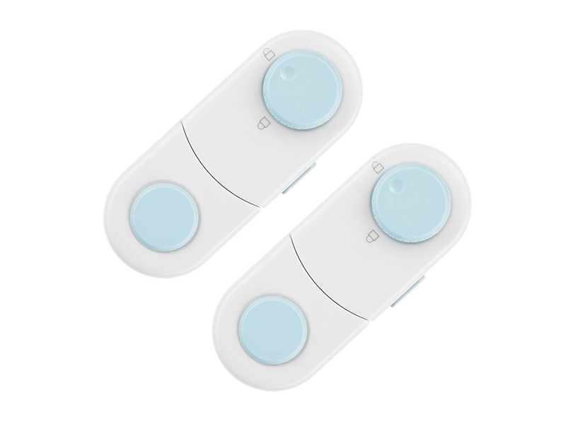 Блокиратор короткий для створок, с переключателем, 2 шт