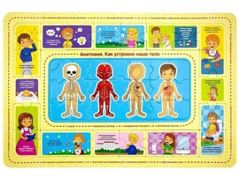 Развивающий пазл. Анатомия. Как устроено наше тело доставка оптом в Донецк