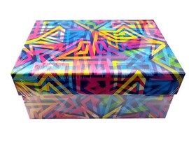 Набор прямоугольных коробок 3 в 1 «ЯРКИЕ УЗОРЫ» (19*12*7,5-15*10*5см) КОР-8483 доставка оптом в Донецк