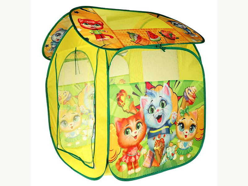 Палатка игровая "Коты" 83х80х105 см в сумке. GFA-CATS-R
