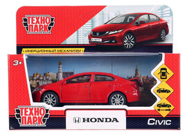 Технопарк. Машина "HONDA CIVIC" металл. инерц. 12 см (открыв. двери, багажник) красная доставка оптом в Донецк
