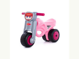 Каталка-мотоцикл "Мини-мото" 60 см (розовая)