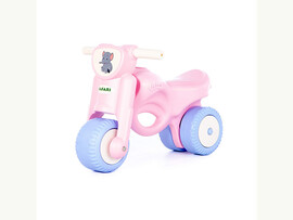 Каталка-мотоцикл "Мини-мото" 60 см сафари (розовая)