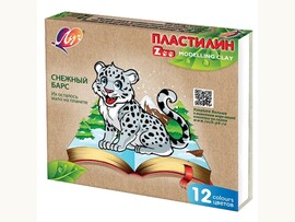 Пластилин ЛУЧ "ZOO" 12 цв.