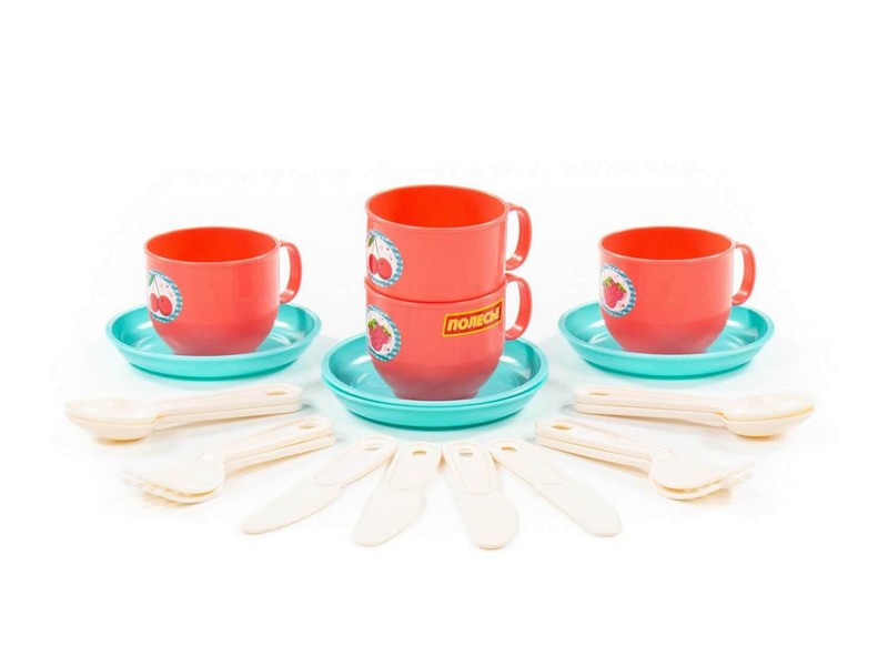 Донецк игрушка оптом Набор посуды "Минутка" на 4 персоны 20 эл. в сеточке
