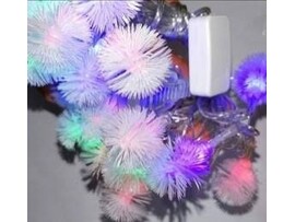 Гирлянда Снежок, нить диод 40л (20) 3м, с переход., прозр. пр. 4028/1