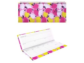 ПЛАНИНГ 56л. недатир. ЦВЕТНЫЕ ЛИМОНЫ 30*13 см (гребень, кожзам) 56-1449 доставка оптом в Донецк