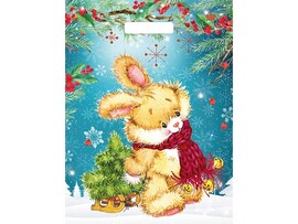 Пакет п/э выруб. «Зайчик в шарфе» 31*4 0см. н00225310 (кратно 50)