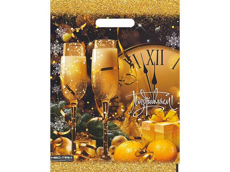 Пакет п/э выруб. «Фужеры» 30*40 см. НФ-00006728 (кратно 25)